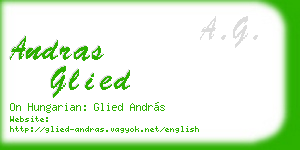 andras glied business card